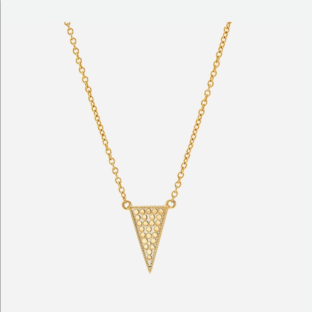 ANNA BECK - 18K YELLOW GOLD PLATED OVER SILVER RAISED ARROW NECKLACE